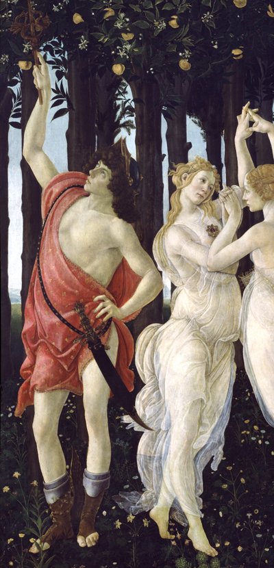 Primavera (detail) by Sandro Botticelli